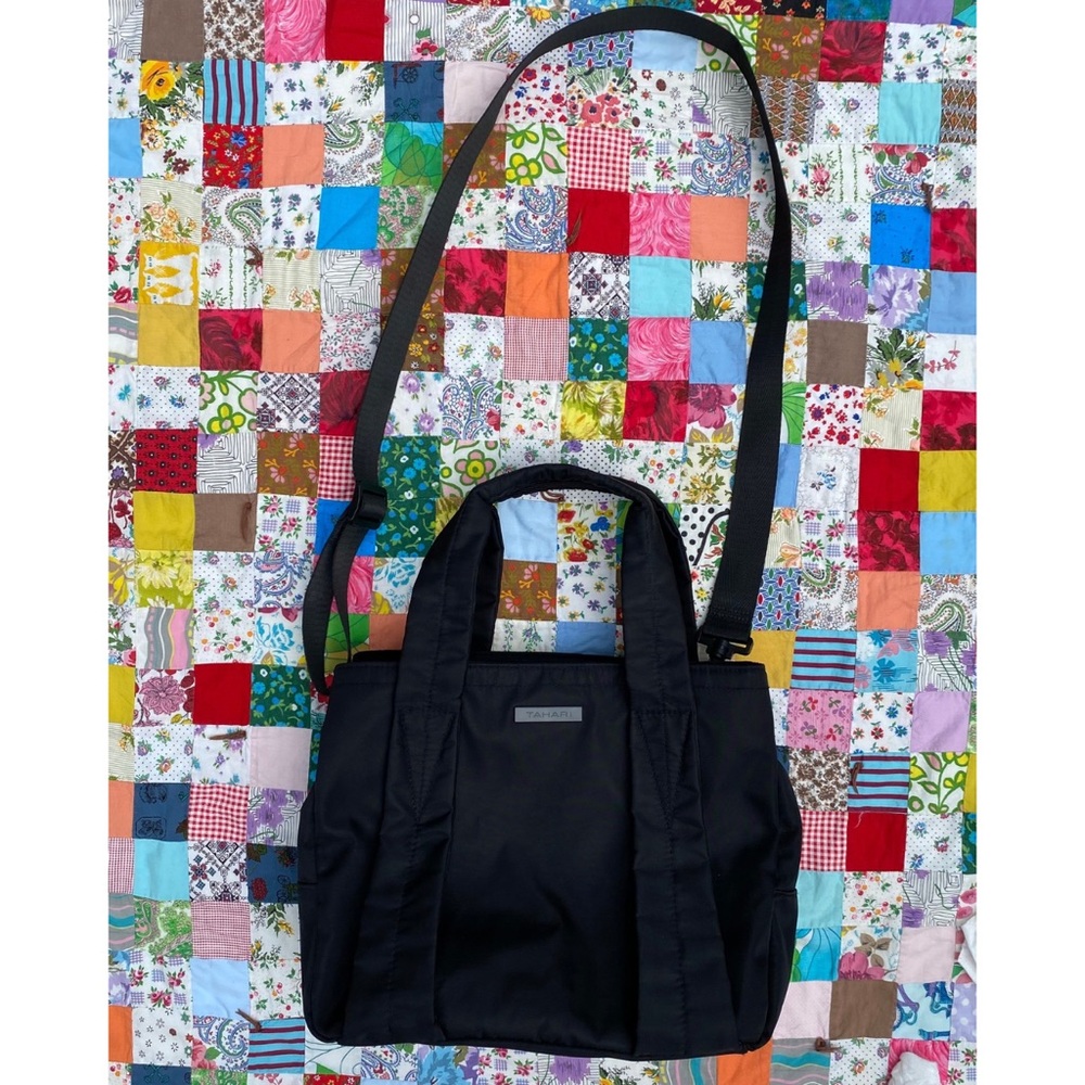 Tahari Black Nylon Bag - Picture 3 of 9